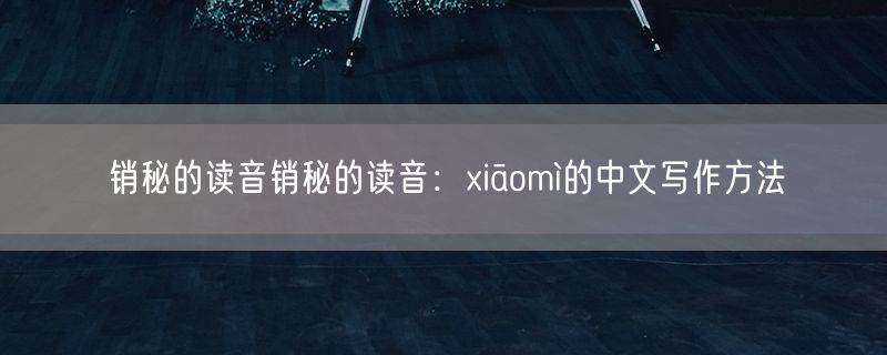 <strong>销秘的读音销秘的读音：xiāomì的中文写作方法</strong>
